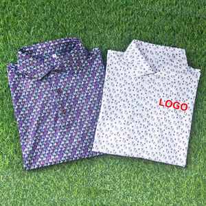 เสื้อโปโลผู้ชายสำหรับตีกอล์ฟ ผ้าแห้งเร็ว โพลีเอสเตอร์ผสมสแปนเด็กซ์ พิมพ์โลโก้ตามสั่ง คุณภาพพรีเมียม ปี 2026 - Product Image 1