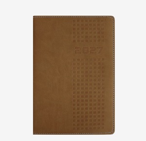 Agenda hebdomadaire et mensuel 2027, carnet en cuir PU, journal A5 relié, journal quotidien, papeterie de bureau - Product Image 1
