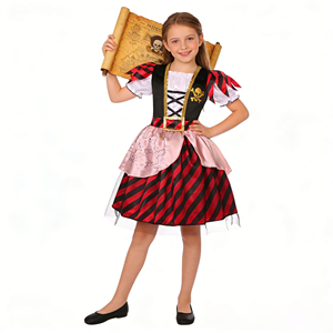Disfraz de Pirata para Fiesta de Cosplay, Disfraz de Capitán de TV y Cine, Disfraz de Bucanero para Halloween, para Niñas - Product Image 5