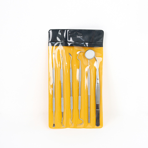 6 cái nha khoa cơ bản kiểm tra dụng cụ Chẩn đoán vệ sinh răng miệng <span class=keywords><strong>Kit</strong></span> răng sâu làm sạch công cụ thiết lập - Product Image 2