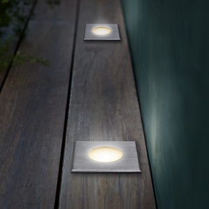 Lumière LED carrée ultra-mince à encastrer dans le sol, lumière de sol étanche pour <span class=keywords><strong>extérieur</strong></span>, projecteur encastré au sol, 12V 24V, lumière de jardin paysager - Product Image 1