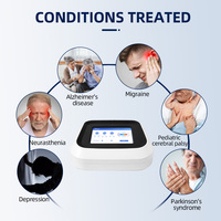 Pusat Rehabilitasi Klinik Stimulator Magnetik Transkranial-Desain Desktop Ringkas Layar Sentuh 7-inci Satu Tombol untuk Insomnia