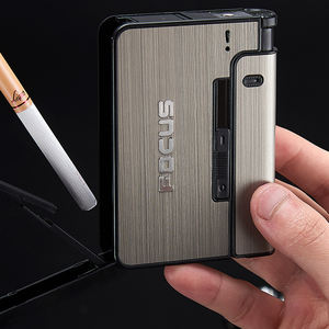 Distributeur Automatique d'Éjection de Cigarettes, Étui Briquet Gadget pour Hommes, Cadeau de Noël, Boîte à Cigarettes en Métal - Product Image 3