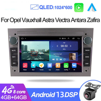Autoradio Android CarPlay universel pour Opel Astra H J 2004 Vectra Vauxhall Antara Zafira Corsa C D Vivaro Meriva Veda