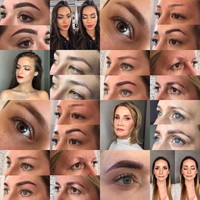 Crème de tatouage pour sourcils au henné, marque privée, longue durée, à domicile, teinture pour cils, sourcils, kit de teinture