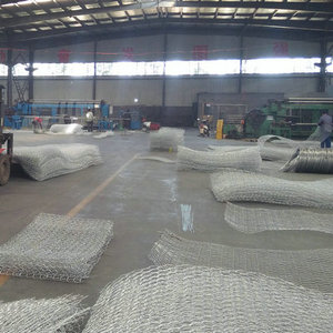 Mạ kẽm dây sắt lồng hình lục giác lỗ giữ lại tường đá lưới/gabion hộp để giữ đá - Product Image 3