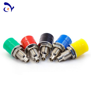 แผง Stand-4mm ทดสอบ24.247 PCB อุปกรณ์การสอนซ็อกเก็ตเกลียวด้านบน-ทองแดงบริสุทธิ์ชุบนิกเกิลตะขอทดสอบ-ABS ที่อยู่อาศัย - Product Image 2