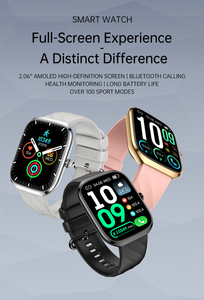 Montre connectée P103 à écran tactile de 2,06 pouces, étanche IP68, appels téléphoniques, compatible Android, boussole, suivi du sommeil - Meilleures ventes - Product Image 5