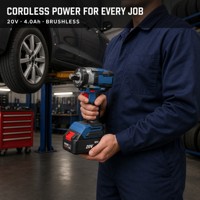 Clé à chocs sans fil de haute qualité, 21 V, alimentée au lithium, sans balais, pour réparation automobile, fixation robuste, clé électrique sans fil