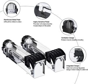 Saijzek Hot Bán Hiệu Quả Cao Nhựa Thông Minh Nhân Nhân đạo Sống Bắt Chuột Chuột Bẫy Thiết Bị Chuột Tap Lồng Chuột Bẫy - Product Image 5