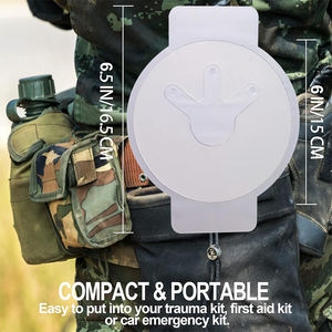 Perban Darurat Tahan Air untuk Trauma dengan 3 Saluran Penutup Dada Berventilasi Medis - Product Image 4