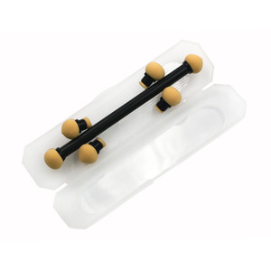 Pinceau à ongles en silicone avec manche en acrylique, embout serti, stylo dégradé et estompeur, double tête, lavable, remplaçable, outil de manucure - Product Image 1