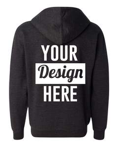 Créez votre propre sweat-shirt à capuche zippé brodé en 3D personnalisé - Multicolore - Sweat-shirt pour homme en polyester/coton - Product Image 6