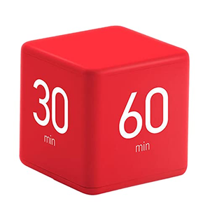 Temporizador Digital de Escritorio Pomodoro con Pantalla LED, Cubo Giratorio, Bloque Cuadrado, Temporizador de Cocina - Product Image 3