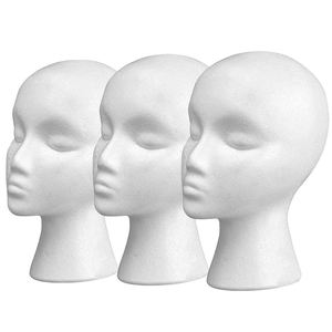 Un nouveau design <span class=keywords><strong>tête</strong></span> de <span class=keywords><strong>mannequin</strong></span> en <span class=keywords><strong>styromousse</strong></span> avec support pour perruque beauté maquillage pratique bricolage moules à colorier - Product Image 2