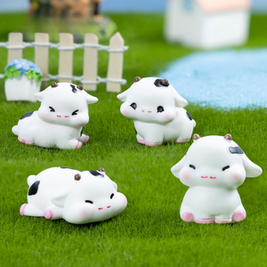 KI huacui Adorno decorativo DIY de <span class=keywords><strong>vaca</strong></span> pequeña y linda Mengli para escritorio y coche, miniatura - Product Image 1