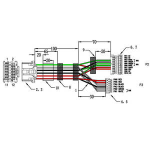 Conector MX1.25 ZH DF13, Cable de Conexión, Conjunto de Arnés de Cableado, 28AWG - Product Image 5