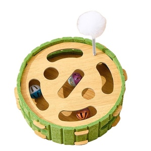 Jouet pour chat : <span class=keywords><strong>Boîte</strong></span> labyrinthe interactive <span class=keywords><strong>anti</strong></span>-<span class=keywords><strong>ennui</strong></span>, résistante aux morsures, en feutre sans peluches, éducatif, pour griffer et chercher - Product Image 5