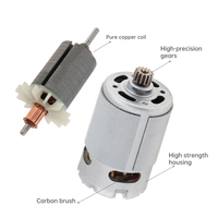 Moteur CC RS550 10,8 V-25 V, micromoteur à deux vitesses, couple élevé pour moteur de réducteur, perceuse électrique sans fil, tournevis