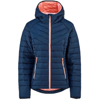 Veste en ouate de polyester matelassée de haute qualité pour femme avec doublure contrastée Tissu tissé d'hiver