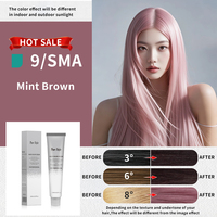 Crème colorante pour cheveux permanente Purestyle, ingrédients naturels, application facile, couleur longue durée, couvre les cheveux gris