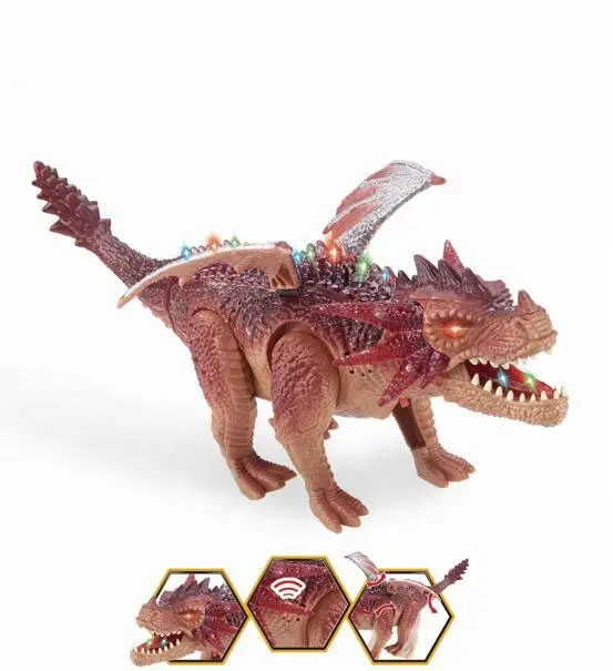 Pterosaurio bo de plástico, juguete de simulación de dinosaurio eléctrico que camina, precio barato