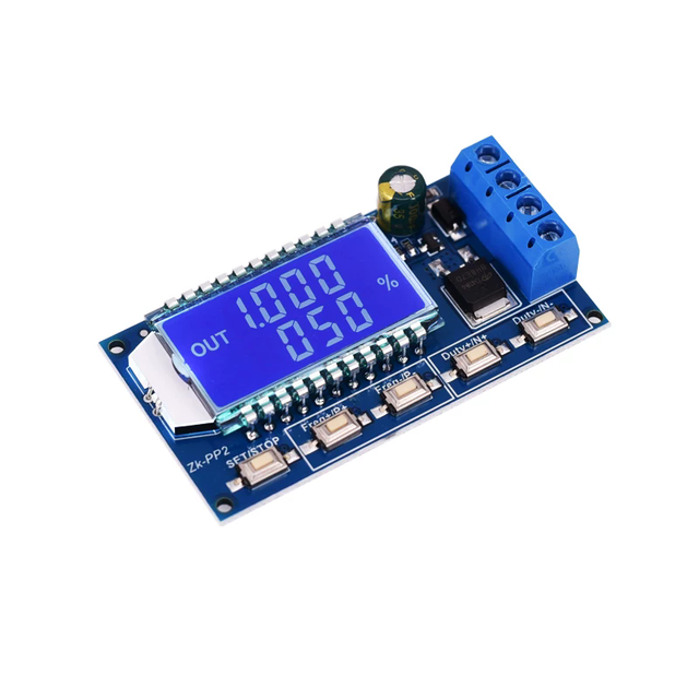 ZK-PP2 High Power PWM Dimming Speed Regulation Module Solenoid Valve Number Frequency Duty Cycle Adjustable Cycle Delay