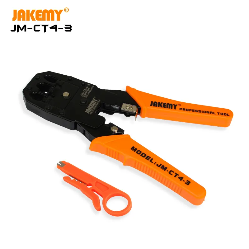 JAKEMY Nhà Máy Bán Buôn Chất Lượng Cao Mạng Cáp Hand Tool Crimping Kìm Pad Điện Cắt Dây Cắt OEM & ODM CE