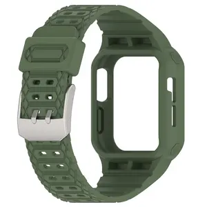 Bracelets de montre Apple en silicone Yida avec étui pour iwatch série 8 7 6 5 4 3 2 1 SE