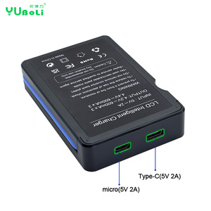 Chargeur USB-C LCD 3 canaux pour batterie <span class=keywords><strong>Ricoh</strong></span> DB-120 compatible avec les appareils photo numériques <span class=keywords><strong>Ricoh</strong></span> GR <span class=keywords><strong>III</strong></span> GR IIIx GR4 - Product Image 5