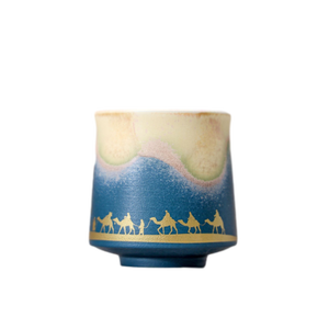 Tazza da Caffè Espresso in Ceramica Stile Mediorientale con Design Cammello del Deserto, Elegante Tazza Araba per Regalo - Product Image 2