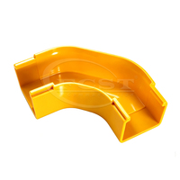 Goulotte de gestion des câbles en PVC/ABS pour centre de données FCST-CR50-ELB90, fibre optique, 90 mm °   Coude horizontal