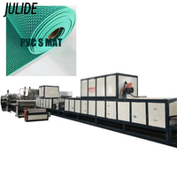 Ligne de production de tapis d'exercice en PVC en forme de S, haute productivité, commande PLC à vis simple pour moteur, pompe et engrenage automatiques