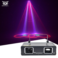2 Têtes RGB Animation dj Disco Laser Lights pour Night Club Stage Lamp Party Christmas Decoration