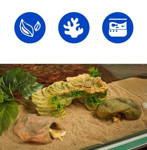 Innen- und Außenbereich Baumstamm-Fluchthöhle Reptilien-Sonnenplattform Harz-Kletterversteck Dekorative Harz-Aquariumdekoration - Product Image 6