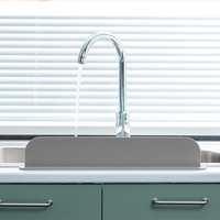 Bande de protection anti-éclaboussures en silicone pour évier, séparateur pour lavabo et bac à légumes, bande de retenue d'eau