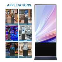 Afficheur numérique LCD sur pied, écran tactile pour affichage publicitaire, kiosque publicitaire avec WiFi/USB/CMS pour panneau d'affichage