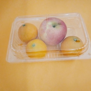 Fornitura diretta in fabbrica scatola di frutta in plastica trasparente di <span class=keywords><strong>grandi</strong></span> <span class=keywords><strong>dimensioni</strong></span> scatola di imballaggio usa e getta per uva arancia pera mela - Product Image 1