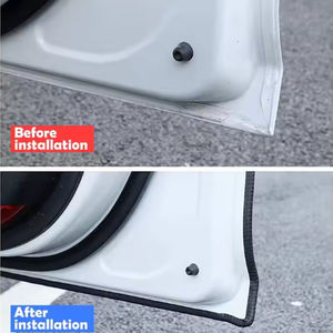 यूनिवर्सल एक्सेसरीसः ऑटोमोटिव डोर एज गार्ड, यू-आकार के रबर सीलिंग ट्रिम्स, अधिकांश ऑटोमोटिव कस्टम कटिंग के लिए उपयुक्त - Product Image 6