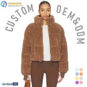 Manteau d'hiver matelassé en jean denim pour femme, en fausse fourrure et polaire, de haute qualité, modèle 2026 Q&D OEM personnalisé - Product Image 1