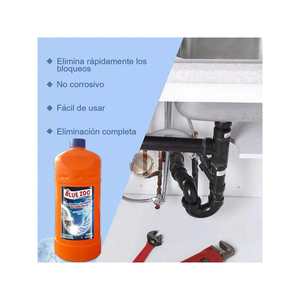 Déboucheur de canalisations Blue Zoo, liquide 1000 ml, puissant nettoyant pour canalisations - Product Image 2