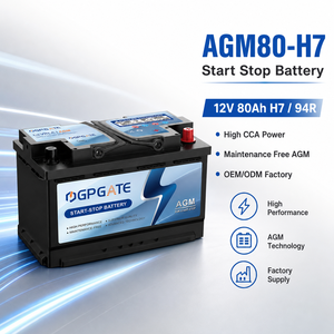 <span class=keywords><strong>Batterie</strong></span> de <span class=keywords><strong>d</strong></span>émarrage AGM 12V 80Ah H7 94R 850CCA sans entretien pour <span class=keywords><strong>voiture</strong></span> - Product Image 1
