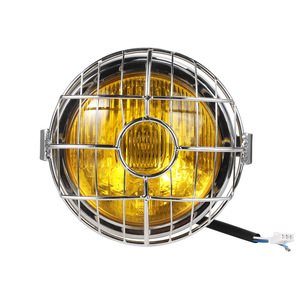 Faros delanteros <span class=keywords><strong>vintage</strong></span> modificados CG125, faros delanteros redondos universales de carcasa negra GN125 - Product Image 6