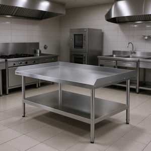 Tavolo da Lavoro in Acciaio Inox D0100HADL3Y 30 X 48 Pollici con Gambe Regolabili in Altezza, Tavolo da Preparazione per Cucina Commerciale, Finitura Lucida - Product Image 2