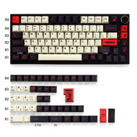 GMK CYL Led Zep Keycaps Dye Sublimation Pbt 130 Keys Cherry Profile Keycaps for 61/64/87/104/108 Mx Switch Mechanical Keyboard