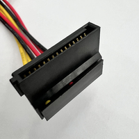 Cable de alimentación convertidor de 4 pines a SATA de fábrica, Cable adaptador de conector de alimentación serie macho de 15 pines macho a grande de 4 pines