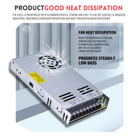 Alimentation à découpage mince MWEL série LRS 50-350W 12V 24V SMPS pour CCTV, affichage LED, imprimante 3D