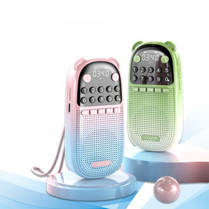 Mini Altavoz Bluetooth E300, Máquina de Educación Temprana Portátil, Reproductor MP3, Radio con Alarma, Música USB, Pantalla LED para Exteriores, Auriculares - Product Image 1