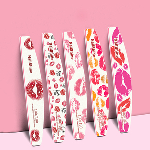 <span class=keywords><strong>Lima</strong></span> <span class=keywords><strong>de</strong></span> <span class=keywords><strong>Uñas</strong></span> Rosa Crema <span class=keywords><strong>Blanca</strong></span> Duradera <span class=keywords><strong>de</strong></span> Papel 100/180 con Puntas Rojas en Forma <span class=keywords><strong>de</strong></span> Media Luna - Product Image 3