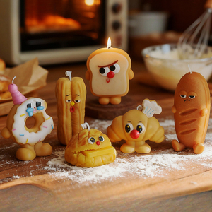 เทียนหอมรูปอาหารน่ารักจาก Novelty <span class=keywords><strong>Bakery</strong></span> เทียนไขถั่วเหลืองสำหรับงานวันเกิด ของตกแต่งบ้านสุดเก๋ - Product Image 5